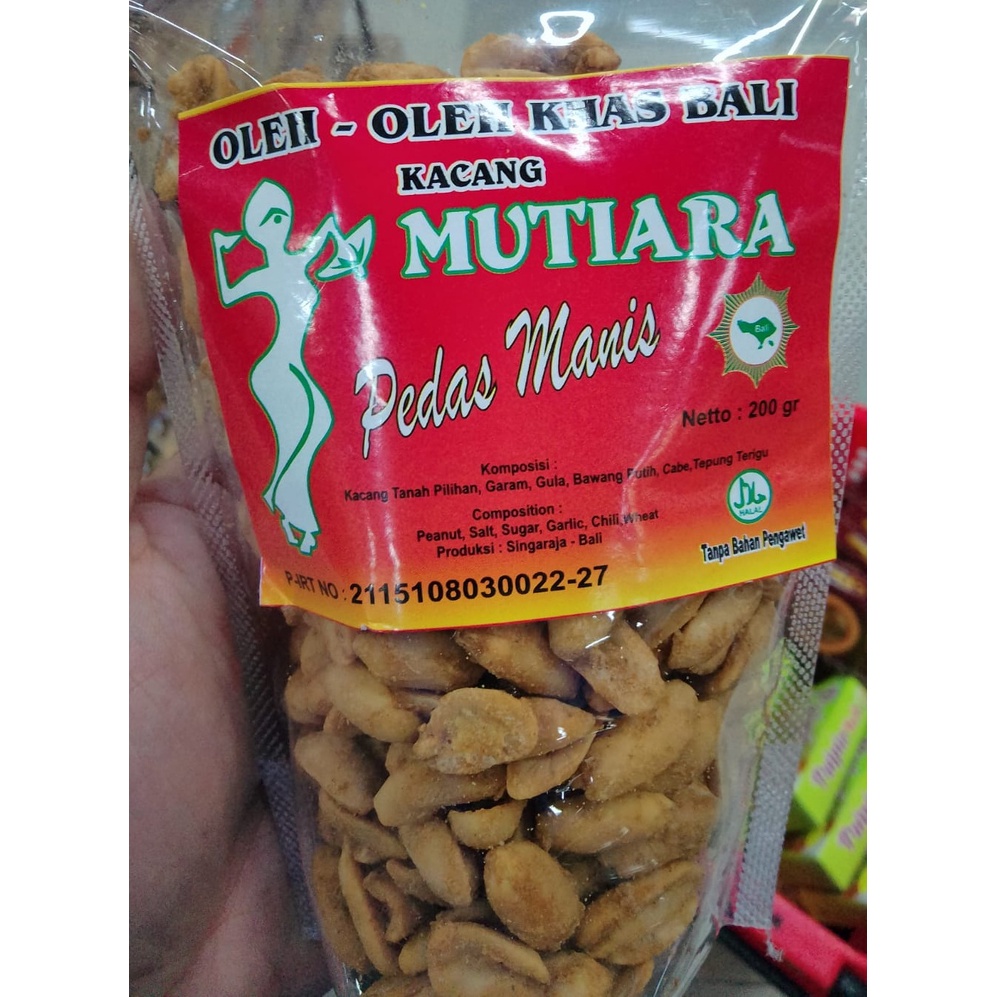 KACANG KAPRI MUTIARA 200GR ASLI KHAS BALI HALAL ANEKA RASA