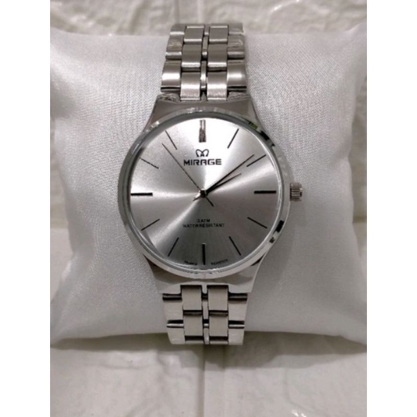 jam tangan pria;MIRAGE M18602-L~ORIGINAL~WATER RESISTANT~STAINLESS ANTI KARAT
