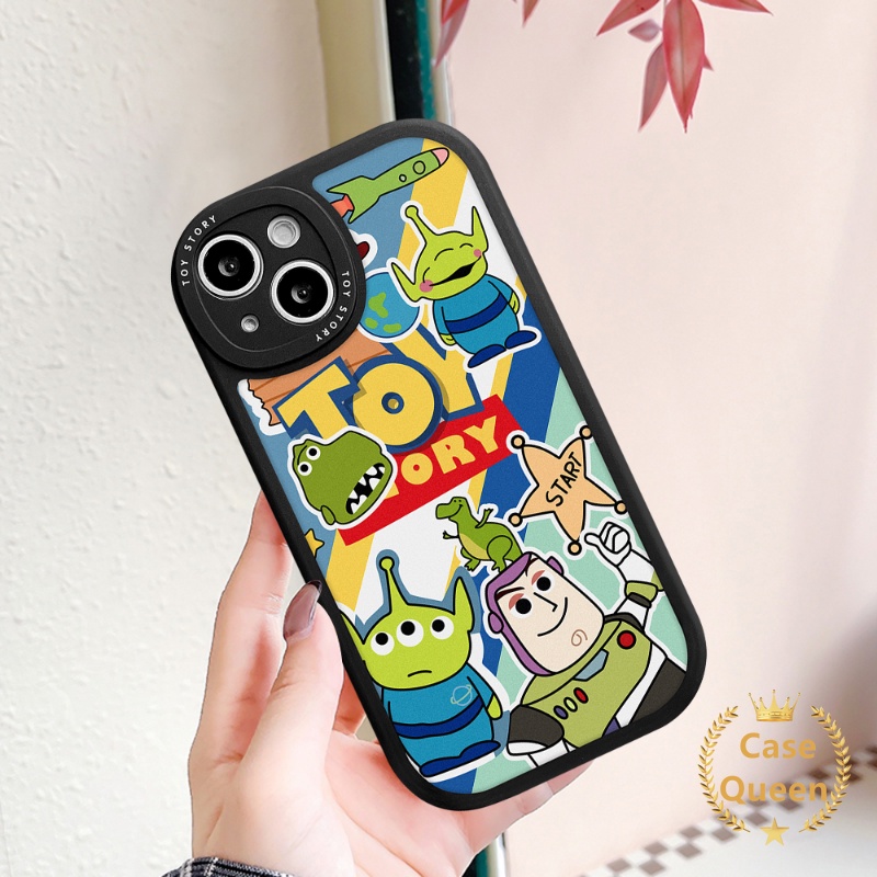 IPHONE Casing Ponsel Kartun Strawberry Bear Losto Kompatibel Untuk Iphone14 13 11 12 Pro MAX XR 14plus 6 6s 7 8 Plus X XS MAX SE 2020 Toy Story Lucu Lembut TPU Penutup Belakang