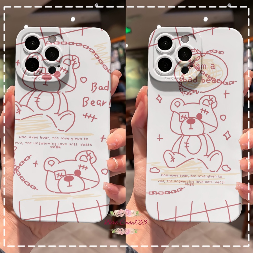 CUSTOM CASE SOFTCASE SILIKON PROCAMERA BAD BEAR CUSTOM OPPO REALME VIVO XIAOMI SAMSUNG INFINIX IPHONE FOR ALL TYPE BC6887