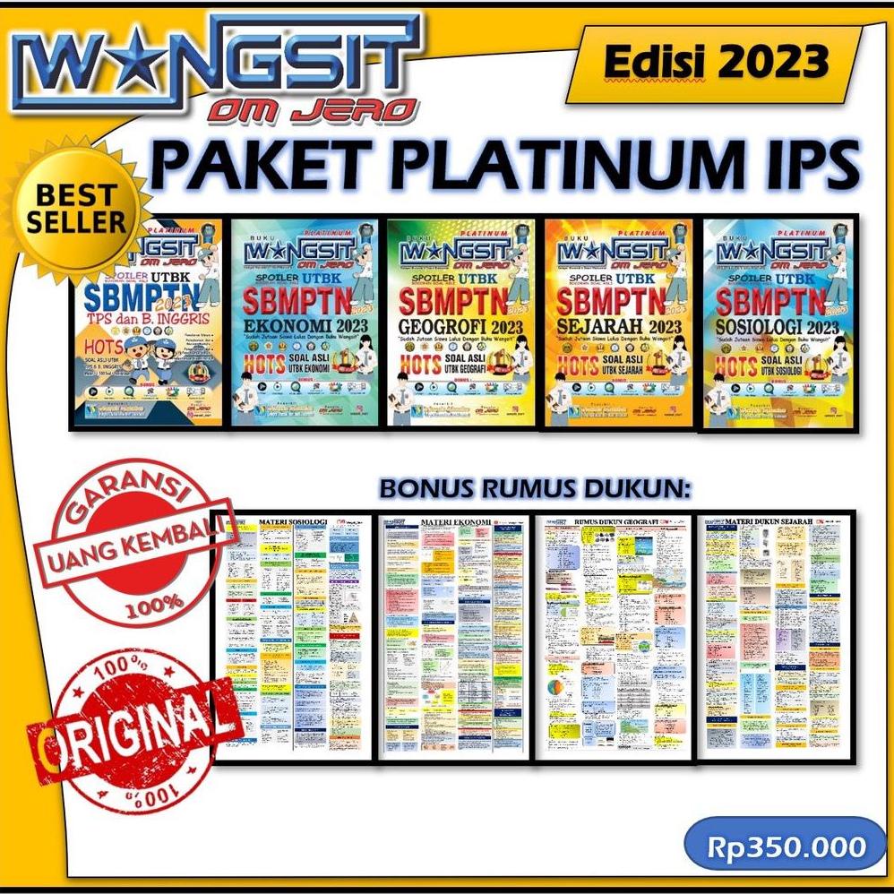 BISA COD WANGSIT PLATINUM IPS | SPOILER SBMPTN | Bonus Rumus [Harga Special]