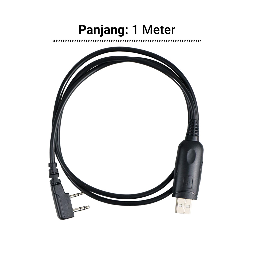Taffware USB Programming Cable + CD Driver for Taffware Pofung Baofeng Walkie Talkie - Black
