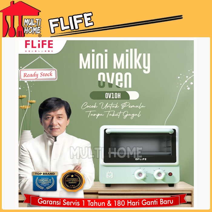 Flife Electric Mini Milky Oven OV10H Kapasitas 10 Liter