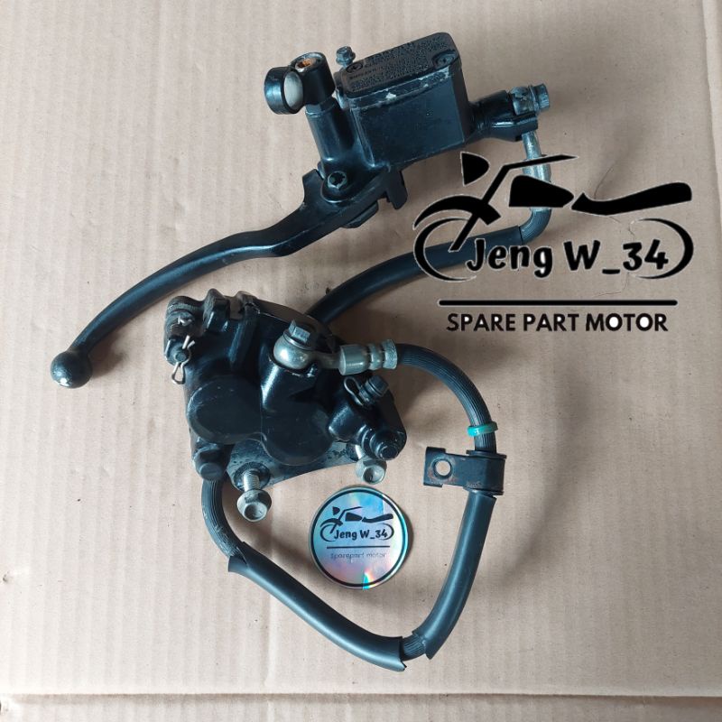 CAKRAM DEPAN FULLSET MASTER KALIPER KEPALA BABI SATRIA FU 150 INJEKSI FUFI ORIGINAL