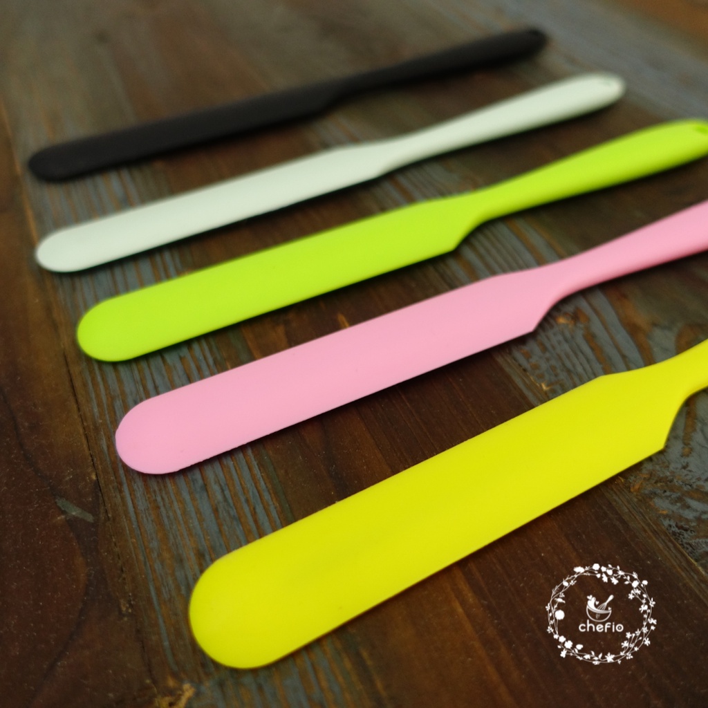 Chefio Spatula Butter cream Silikon Colorful / Pisau Oles Cream Cake