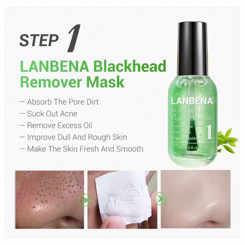 (READY &amp; ORI) LANBENA BLACKHEAD REMOVER MASK PEMBERSIH KOMEDO LB6115