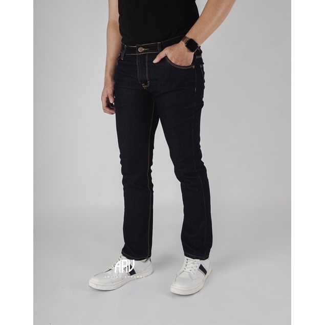 DENIM - JEANS SKINNY STRETCH BLUE BLACK