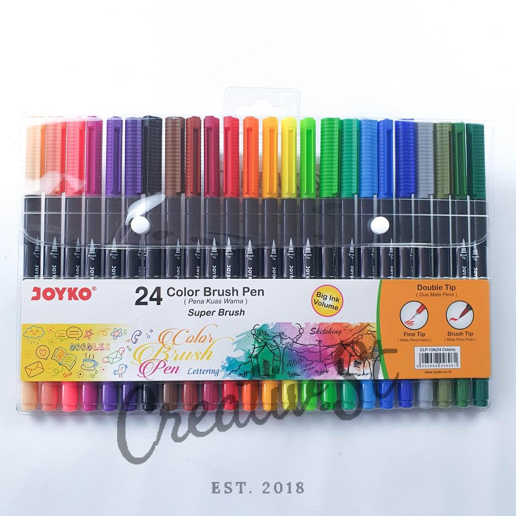 

JOYKO BRUSH PEN 24 WARNA BRUSH + FINE TIP CLP-13A SET TERLARISS...,,,,,