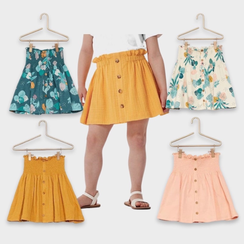 Rok Anak Perempuan Smocked Kiabi