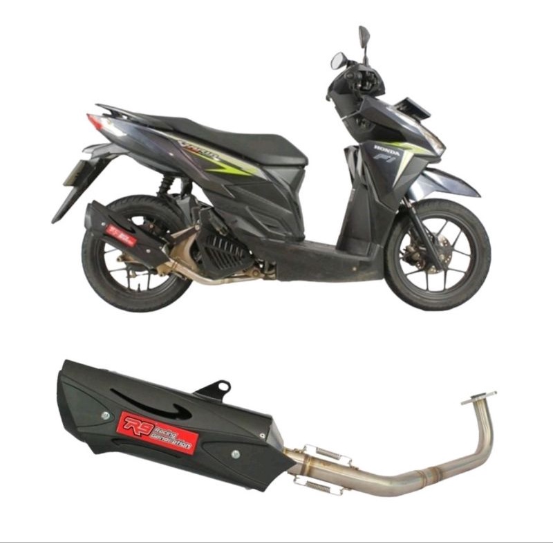Knalpot R9 Misano Honda Vario 150 2018