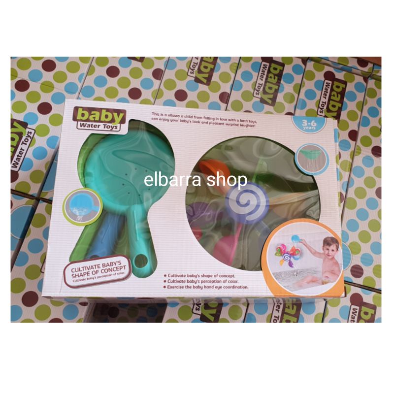 Mainan Air Mandi Anak Fun Water Play Windmill Spinner Suction Baby Waterwheel Sunflower Windmill Bathroom Shower Fullcolor Bath Toy Kado Ulang Tahun