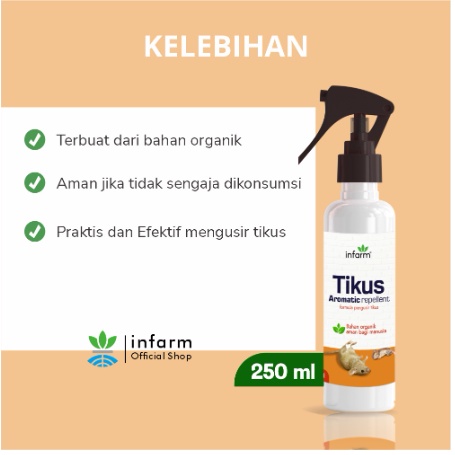 SEMPROTAN ANTI TIKUS HERBAL ORGANIK 1 SEMPROTAN - TIDAK ADA TIKUS ..