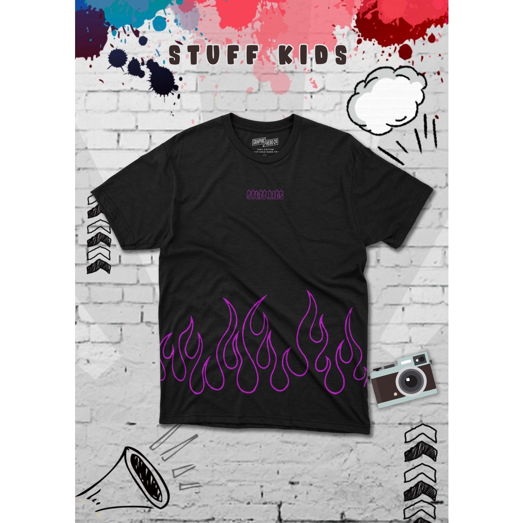 kaos anak BTS stuff kids Kaos Anak Distro Umur 3-12 Tahun Cotton 24s