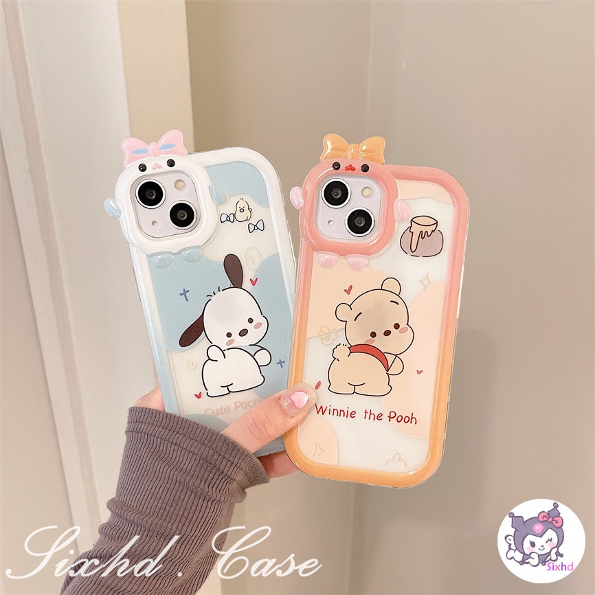 Soft Case Desain Kelinci Beruang Madu Untuk OPPO A78 A57 A77 A76 A96 A16K A15 A74 A53 A33 A32 A31 A5 A9 A5s A3s Reno 8Z 7Z 6 A95 A94 A92 A52 F11