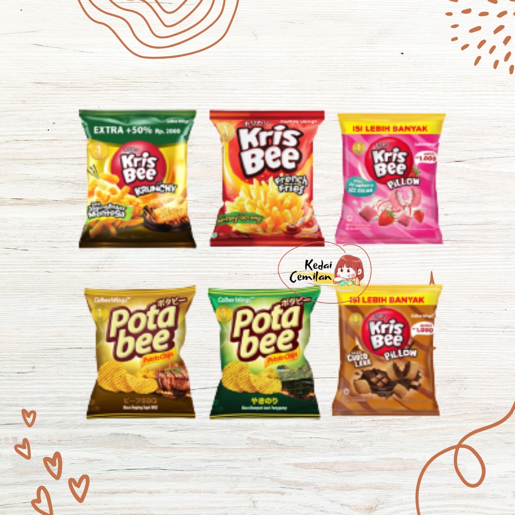 

Krisbee French Fries / Krisbee Pillow / Potabee Potato Chips Snack Rencengan