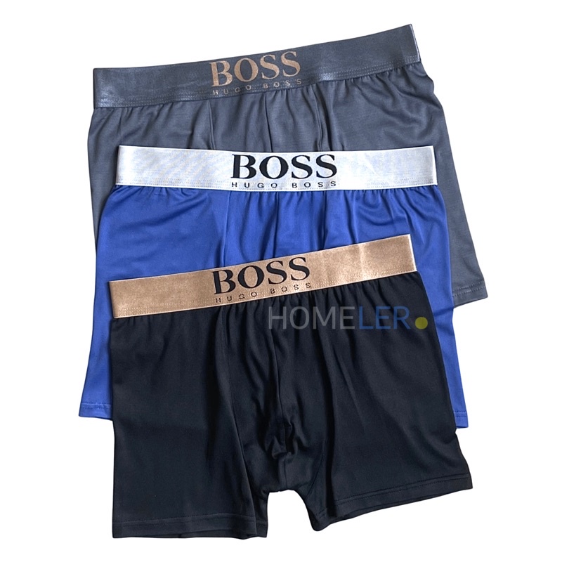 Celana Dalam Pria Boxer (1 Box Isi 3 Pcs) / Celana dalam Pria Boxer Dewasa / Sempak Boxer