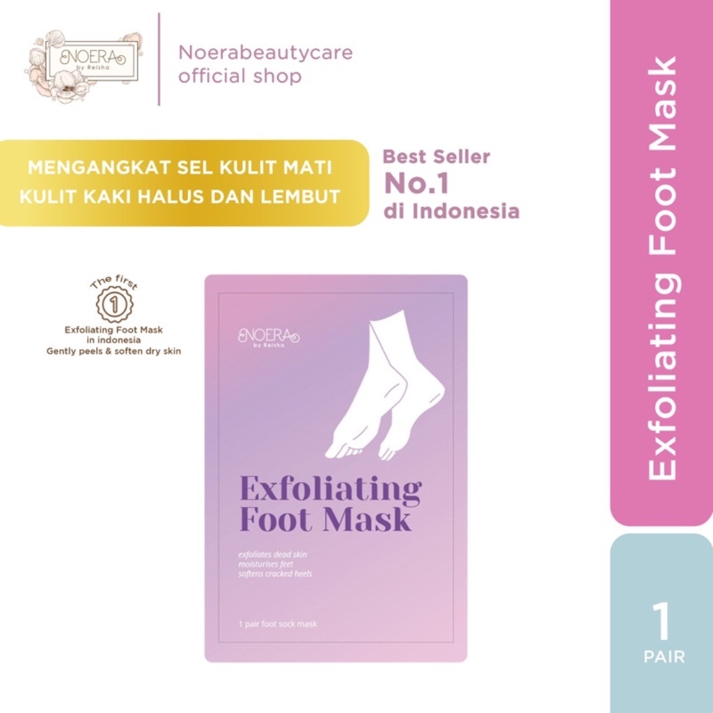 [ BPOM ] Noera Exfoliating Foot Mask - Ekspoliasi Exfoliasi Masker Kaki Peeling