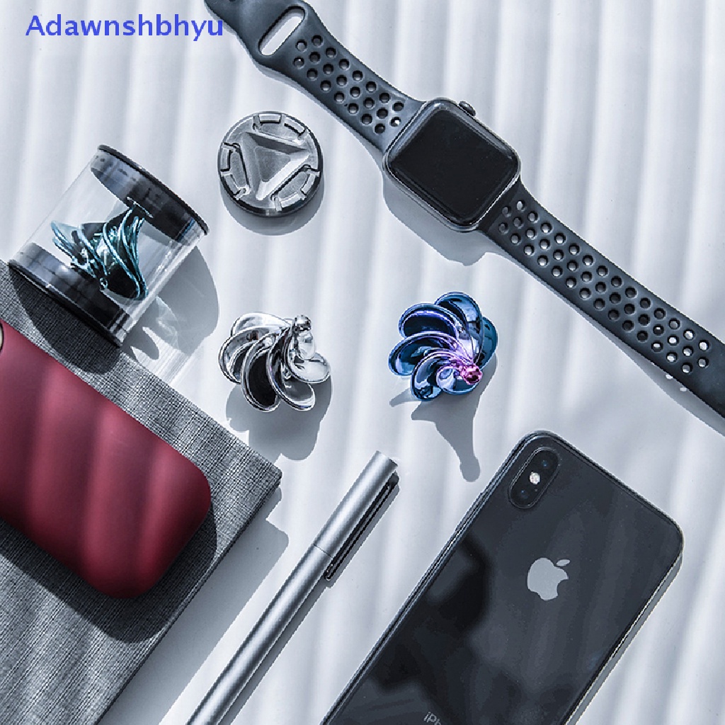 Adhyu Fidget Spinner Logam Warna-Warni gyro Magic Wind Spinning Top Desktop Deion ID