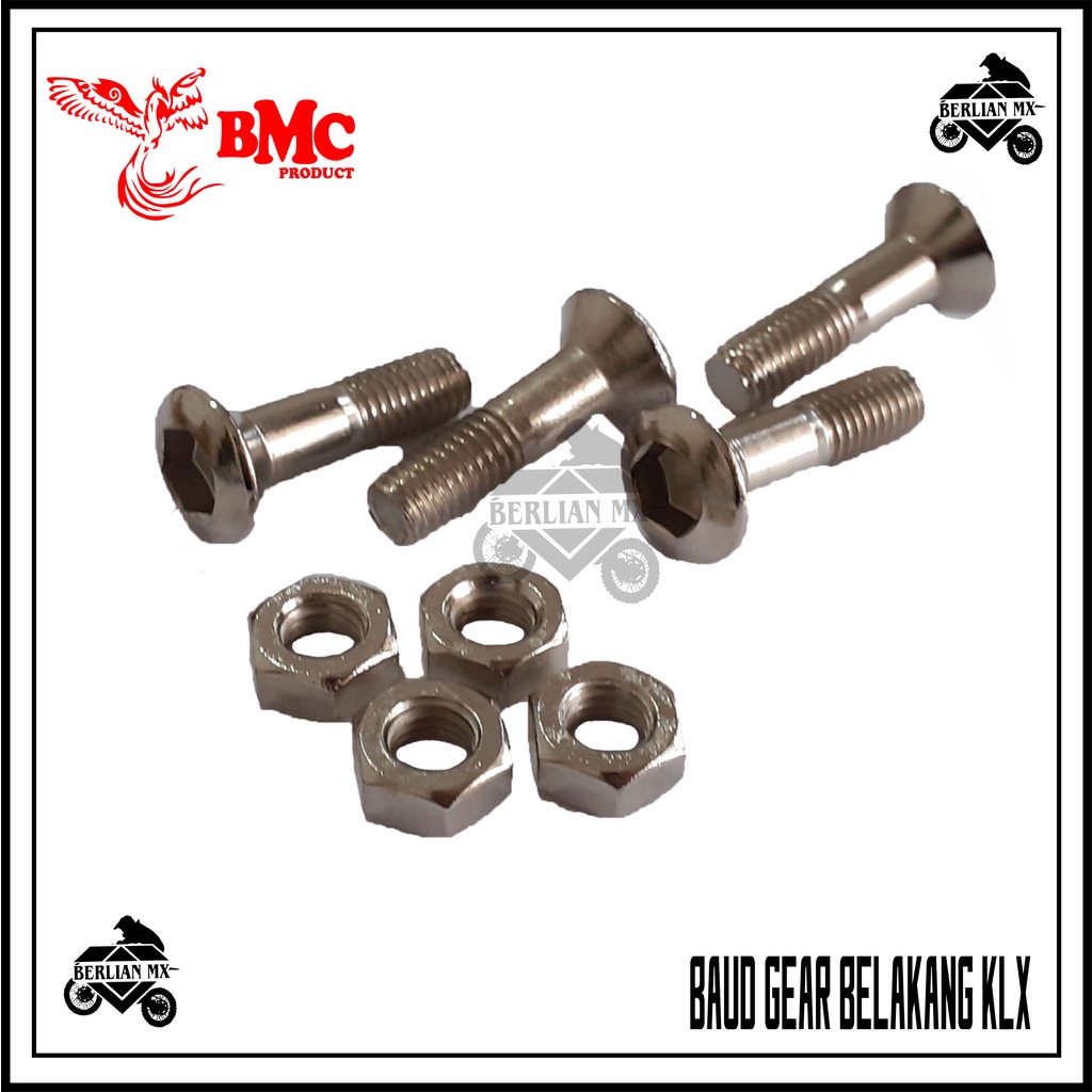 Baut Gear Belakang KLX (4 Pcs)
