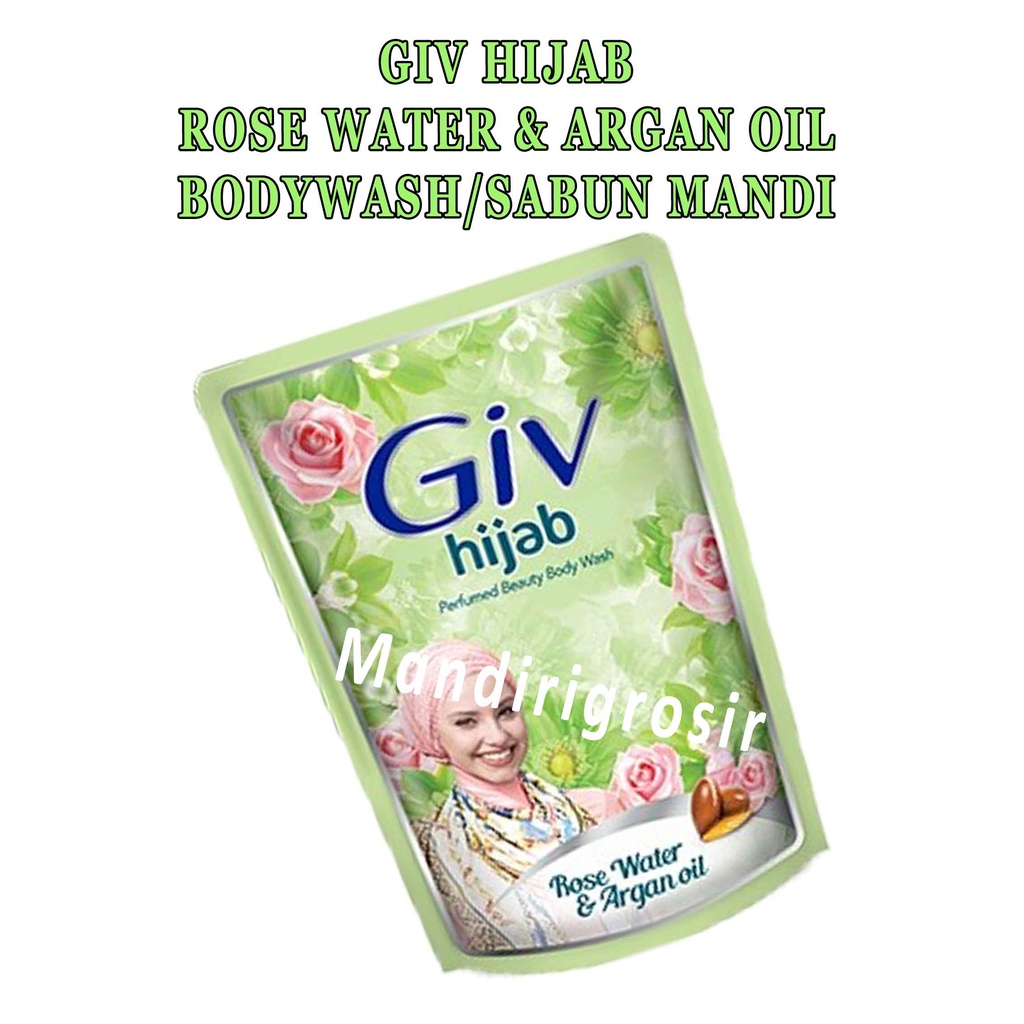 Sabun Mandi Cair * Giv Hijab BodyWash * Rose Water &amp; Argan Oil *400ml