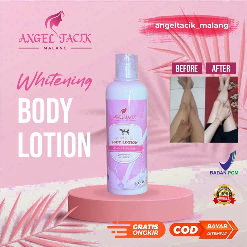 [BPOM✔️] Lotion Whitening HB Angel Tacik Original || Pemutih badan Ampuh||cod||promo||hb viral