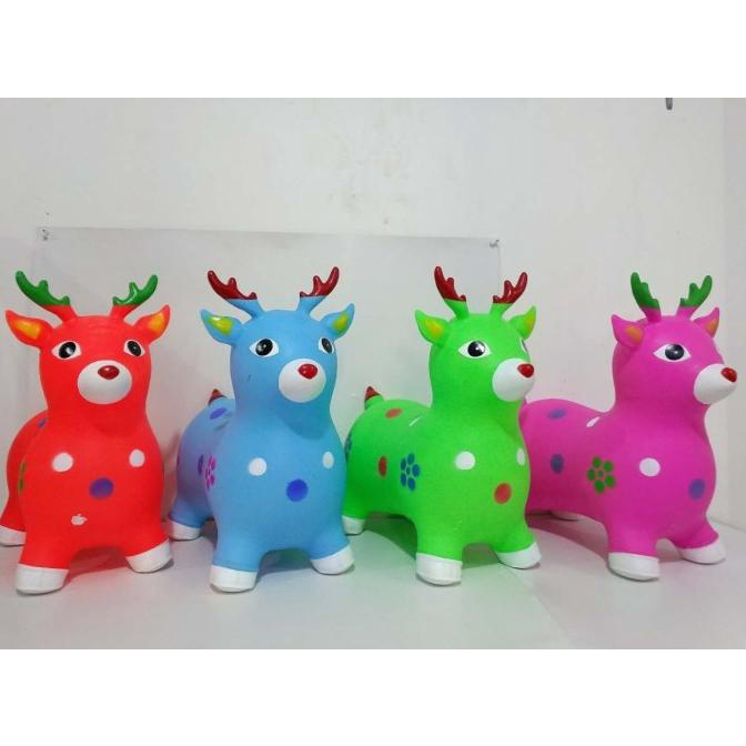 Animal jumping musik Rusa / Mainan Rusa Karet Anak