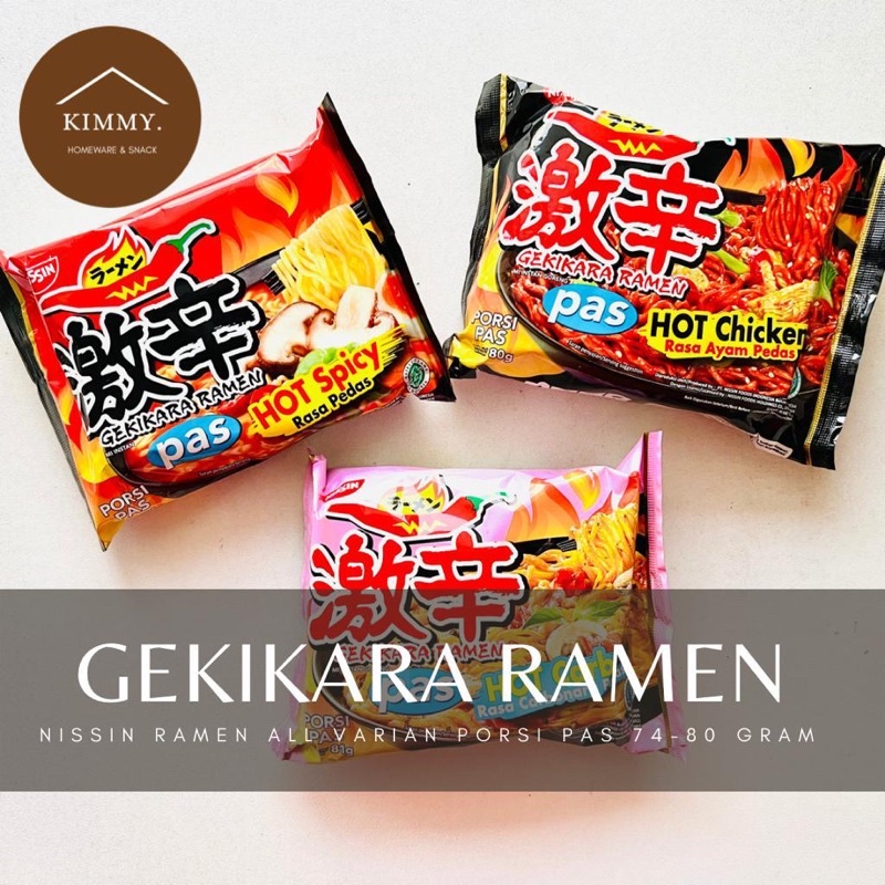 Jual Gekikara Ramen Porsi Pas All Varian Rasa 74 80 Gram Halal Nissin