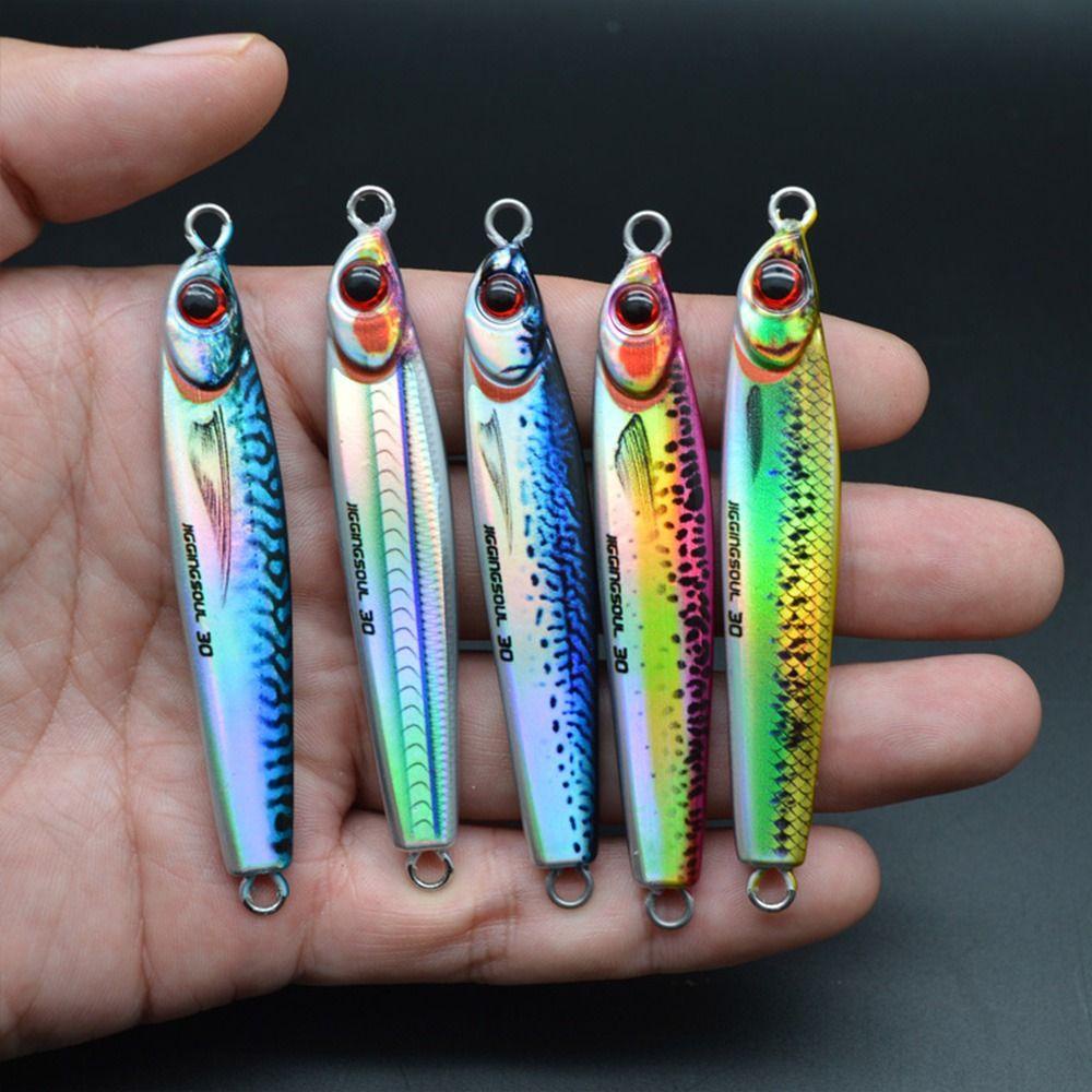 Preva Metal Fishing Lure Tenggelam 30g 40g Ikan Kecil Spinning Baits Spanyol