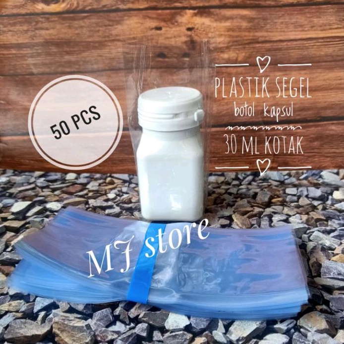 plastik segel botol kapsul 30 ml kotak