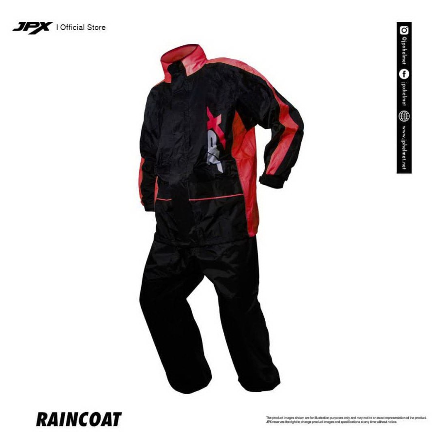 JAS HUJAN JPX BLACK RED | JPX RAINCOAT