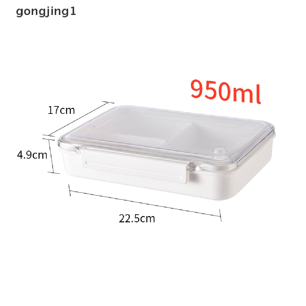 Ggg Bento Lunch Box Sekat Bisa Dilepas Kulkas Aman Microwave Penyimpanan Buah ID