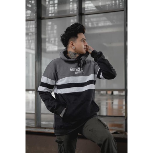 Jaket Hoodie Pria 3D - GENIUS™ Original Men's Jacket Sweater Cloth Distro Premium | Hoodie Pria | Jaket Pria | Sweater Cowo