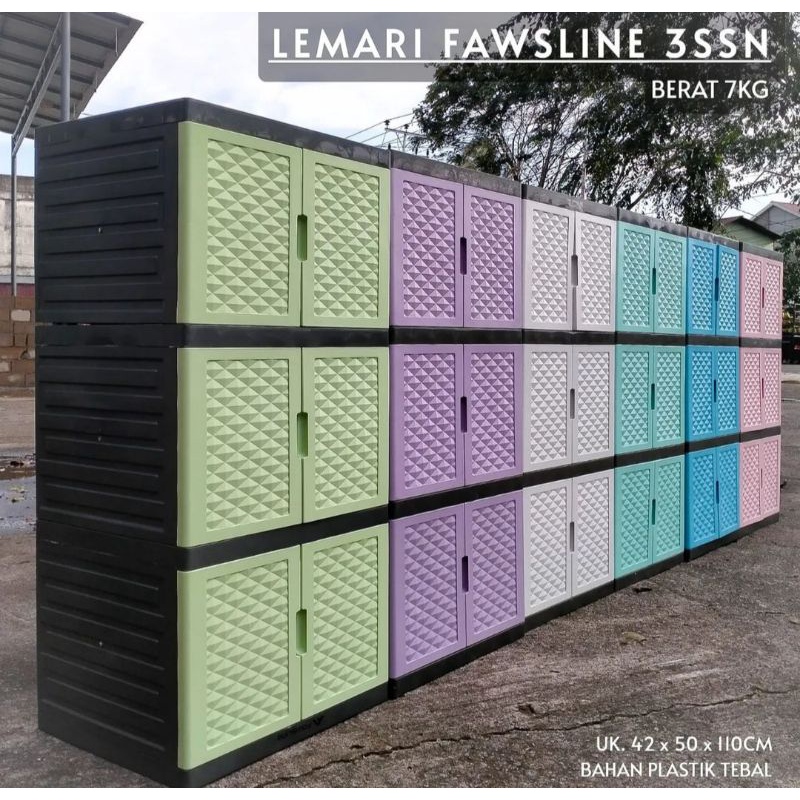 Lemari Fawsline 3 Susun