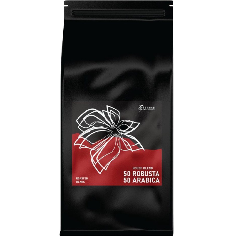 

House Blend 50% Robusta 50% Arabica, Roasted Beans, Biji Kopi, Kopi, Kopi Robusta, Robusta Premium, Kopi Arabica, Arabica Premium, Depangi Coffee Indonesia