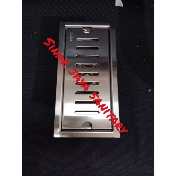 Smart floor drain panjang 30cm stainless 304 / Floor drain 30cm stainless