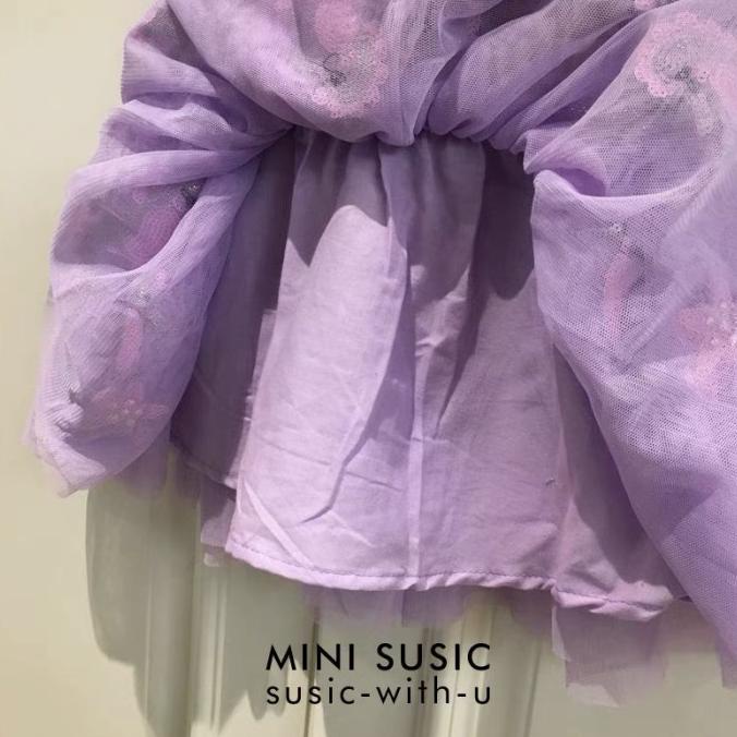 Flash Sale - Rok Tutu Anak Rok 3 Layar Import Rok Tile Tumpuk Rok Merak Hitam Pink