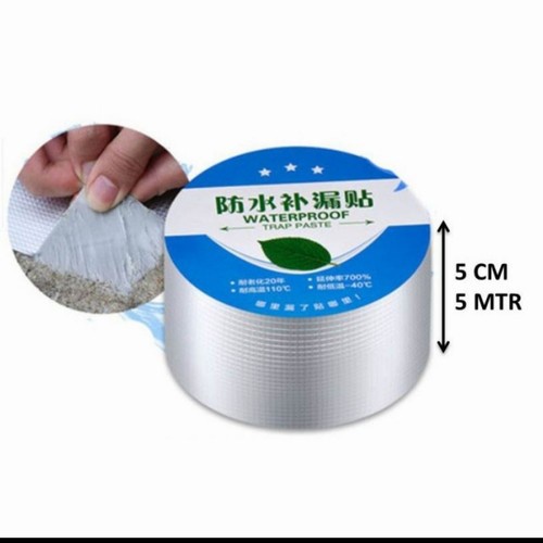 Lakban Anti Bocor Anti Air Aluminium Foil Butyl Waterproof Tape - Kenji Shop