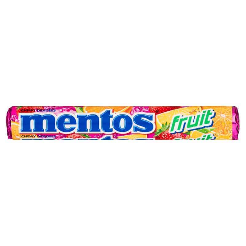 Permen Mentos / Mentos Mint &amp; Fruit / Permen Roll Rasa Buah &amp; Mint / 37g