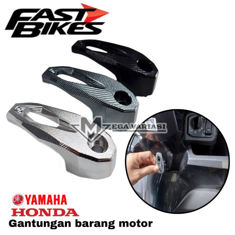 GANTUNGAN BARANG MOTOR CNC CANTOLAN BARANG MOTOR BAHAN FULL CNC COCOK UNTUK SEMUA JENIS MOTOR MIO BEAT SCOOPY VARIO GENIO SUPRA JUPITER DLL