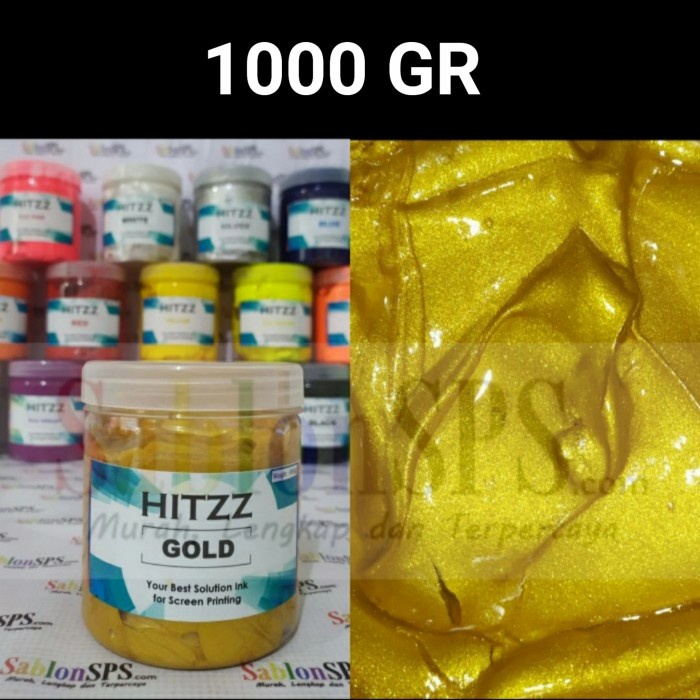 

Tinta Tinta Plastisol Gold Shimmer Distro Clothing 1Kg