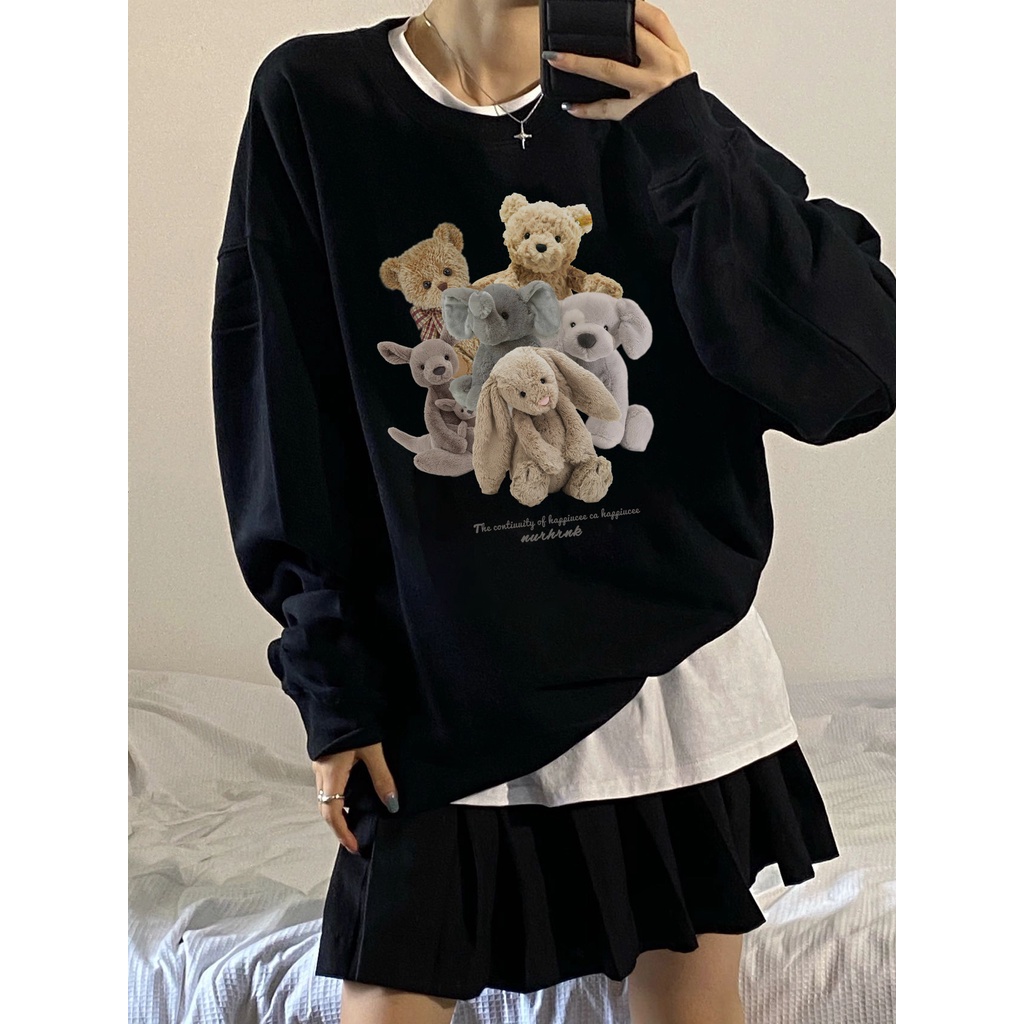 Sweater many dolls kaos oversize baju korean style wanita ootd A0384