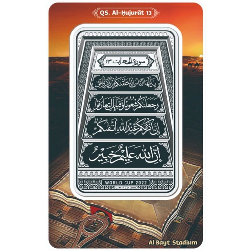 perak isilver 100 gram edisi terbatas piala dunia /perak batangan murni