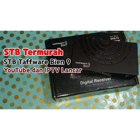 Set tob box STB receiver Digital TAFFWARE BIEN 9 jernih