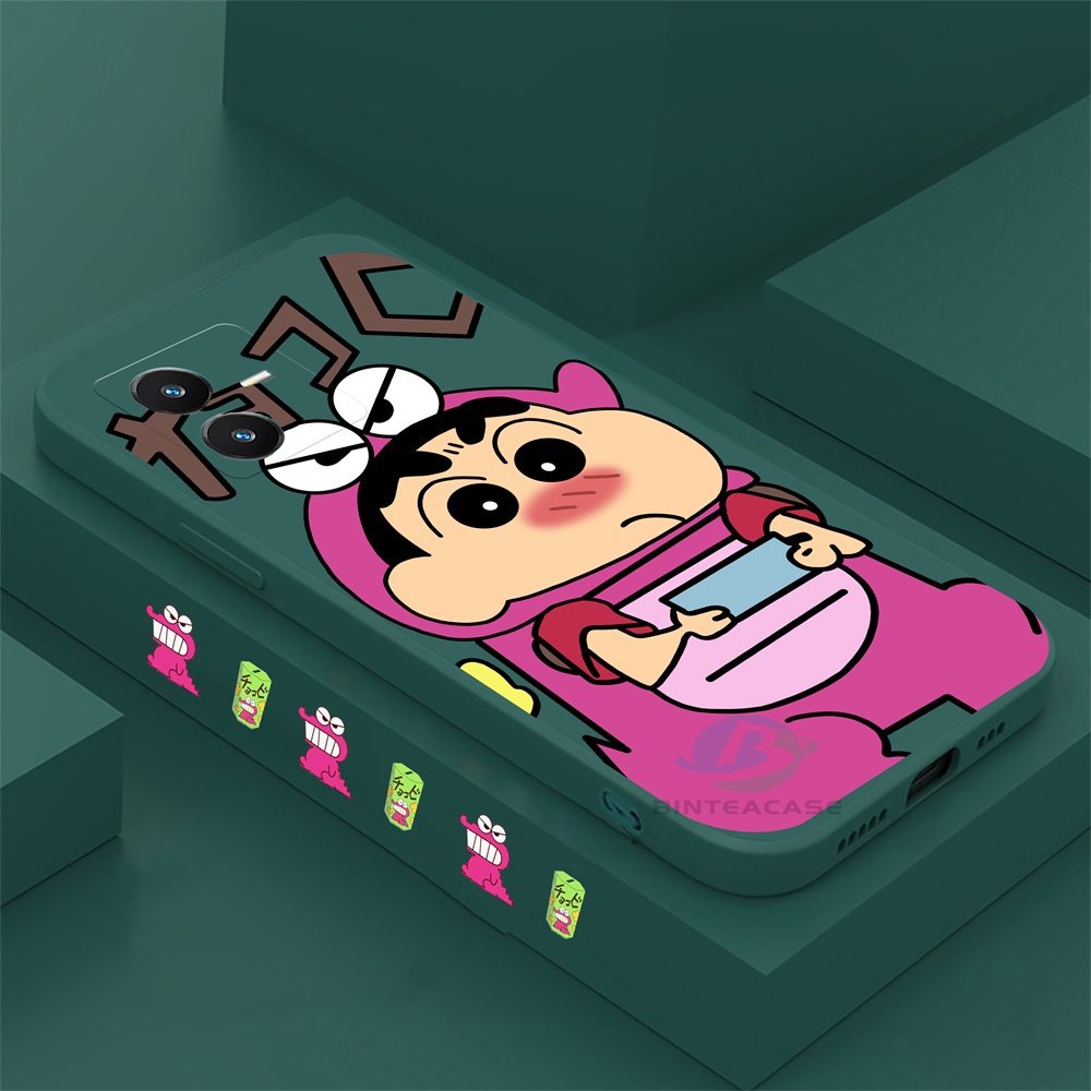 IPHONE Casing Compatible Untuk Iphone14 Pro Max IPhone13 Pro Max IPhone11 Iphone112 IPhoneXR XS 6 6S 78 Plus Crocodile Coat Crayon Shin-chan Casing Ponsel Silikon Lembut Binteacase