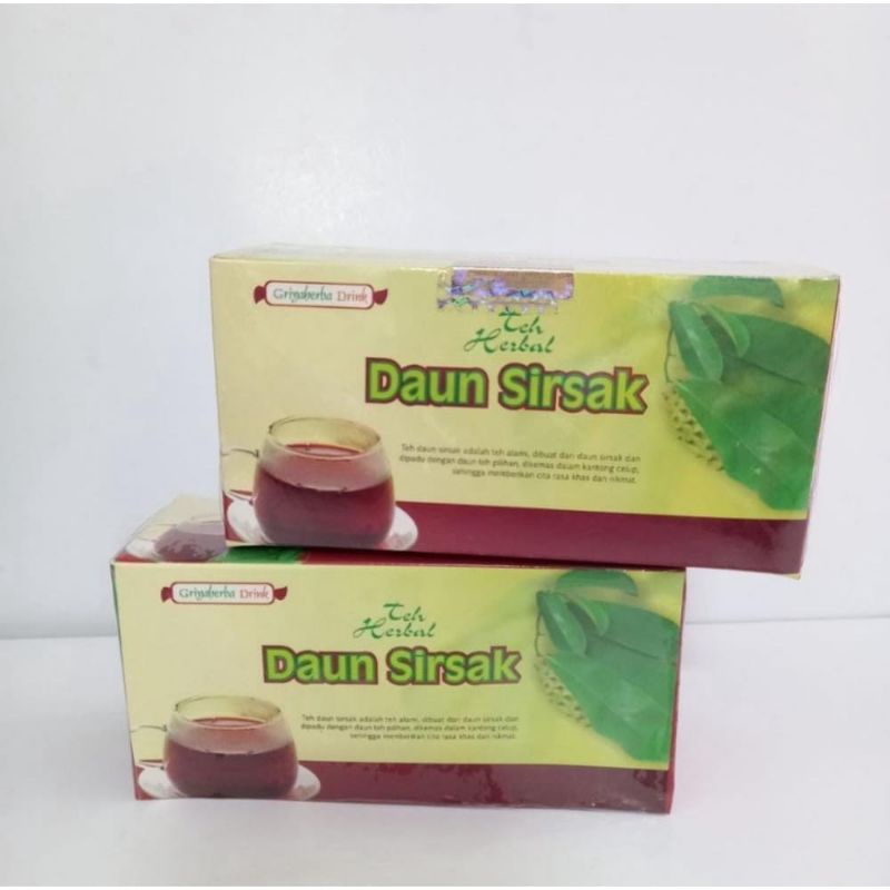 TEH CELUP DAUN SIRSAK / TEH DAUN SIRSAK HERBAL PENCEGAH KANKER
