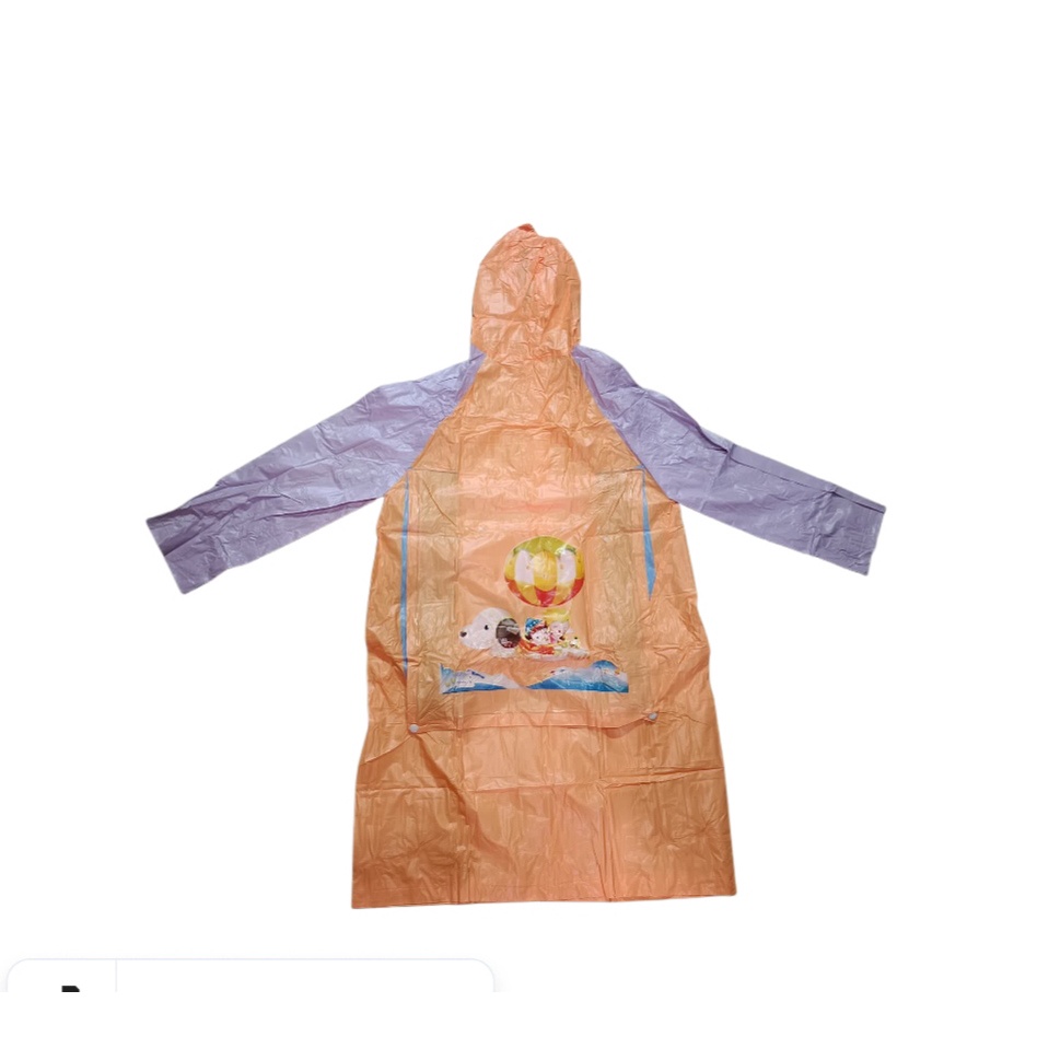 jas hujan anak remaja terusan back pack/ada tas belakang imut dan lucu