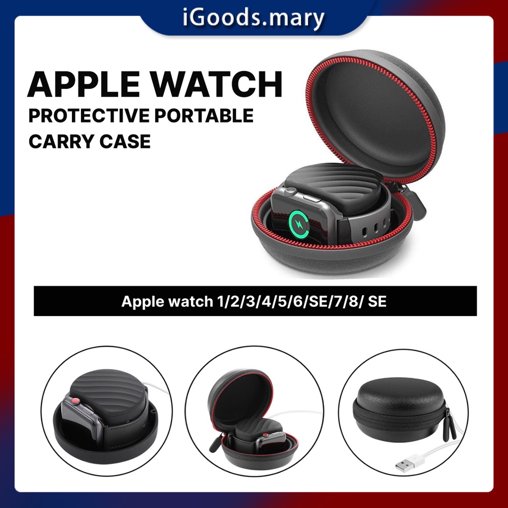 Storage Case Portable forApple Watch  1 2 3 4 5 6 7 8 SE Charging Stand Holder Storage Case Cover Box for iWatch