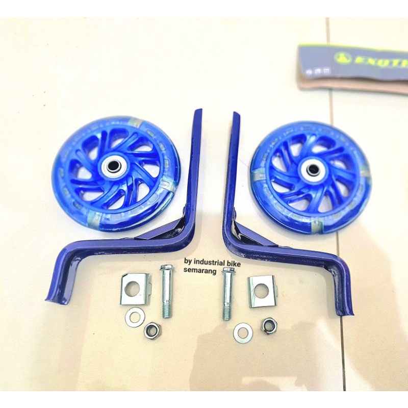 Exotic Roda Samping Bantu Keseimbangan Sepeda Anak BMX Mini Ukuran Size 12 16 inch Model Nyala Lampu Balance Training Trainning Wheel