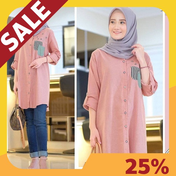 Agria Tunik Ibu-Ibu Jumbo Xxxl Ld 110 Motif Bordir Mewah Baju Atasan Model Terbaru Kekinian 2022 Bah