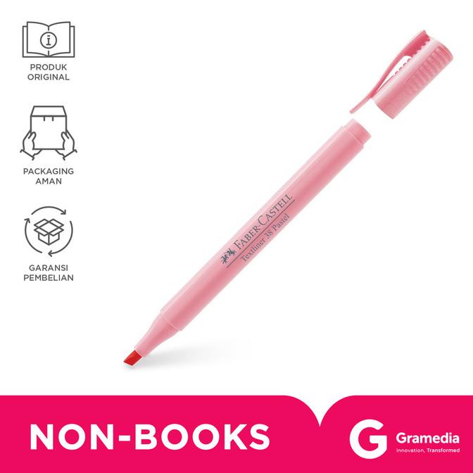 

Faber Textliner 38 Pastel Peony Pink 158112 gram33 Ayo Beli